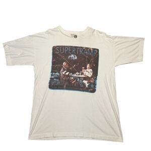 Vintage 1997 Supertramp Tour band Shirt Rare Misprint Some Thins Never Change